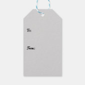 Snowy Bridge Waterverf Landscape Painting Cadeaulabel (Achterkant)