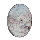 Snowy Bridge Waterverf Landscape Painting Dartbord (Voorkant Links)