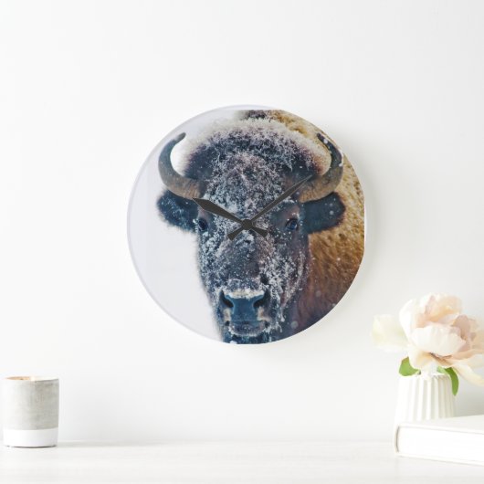 Snowy Buffalo Wall klok (Huis)