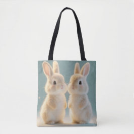 Snowy Bunny Canvas tas