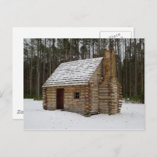 Snowy Cabin Briefkaart (Voorkant / Achterkant)