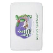 Snowy Cabin met grote badmat (Voorkant Verticaal)