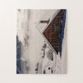 SNOWY CABIN SCENE JIGSAW PUZZLE LEGPUZZEL (Verticaal)