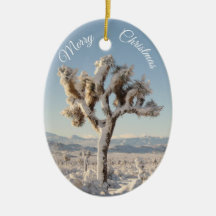 Snowy California Desert Kerstmis