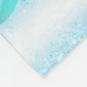 Snowy Candy Cane Forest Winter Scene Fleece Deken (Hoek)