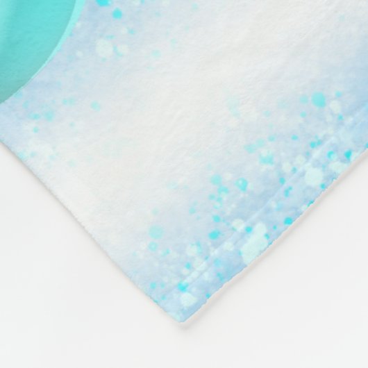 Snowy Candy Cane Forest Winter Scene Fleece Deken (Hoek)