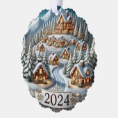 Snowy Christmas 2024 Ornament Kaart (Links)