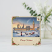 Snowy Christmas Card Feestdagenkaart (Staand voorkant)