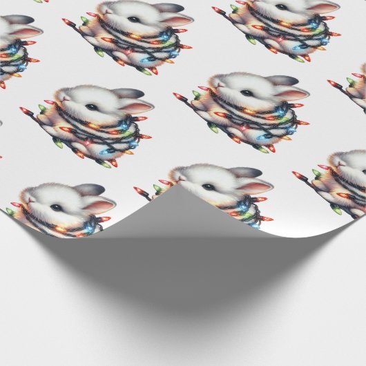 Snowy Christmas Critters Cadeaupapier (Hoek)