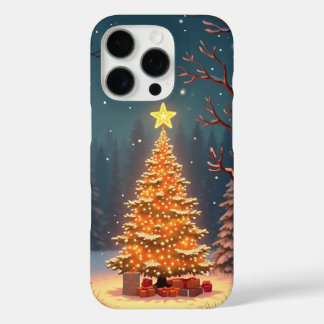Snowy Christmas forest illustratie iPhone 16 Pro Hoesje