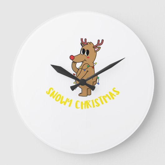 SNOWY CHRISTMAS GROTE KLOK (Voorkant)