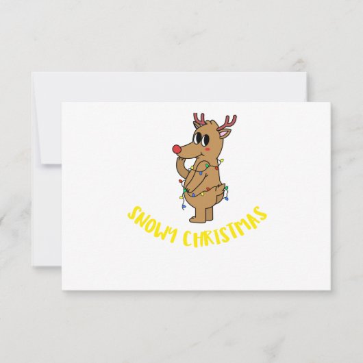 SNOWY CHRISTMAS KAART (Voorkant)