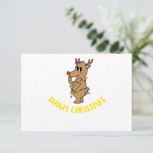 SNOWY CHRISTMAS KAART (Staand voorkant)