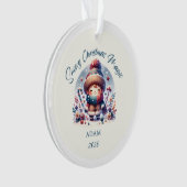 Snowy Christmas Magic Acryl Ornament (voorkant)