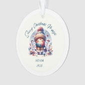 Snowy Christmas Magic Acryl Ornament (voorkant)
