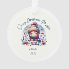 Snowy Christmas Magic Acryl Ornament