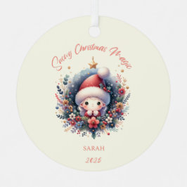 Snowy Christmas Magic Metalen Ornament