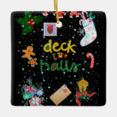 Snowy Christmas Night Ornament (Voorkant)