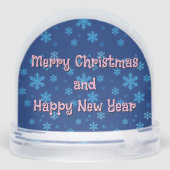 Snowy Christmas Scene Snow Wereldbol Sneeuwbol (Achterkant)