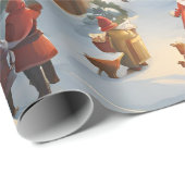 Snowy Christmas Town Cadeaupapier (Rol Hoek)