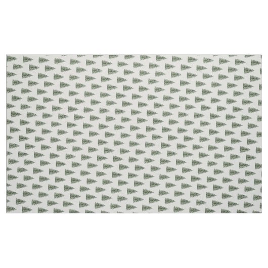 Snowy Christmas Tree Pattern Stof (Fat Quarter)