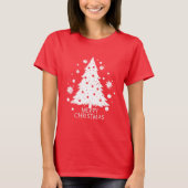 Snowy Christmas Tree T-shirt (Voorkant)