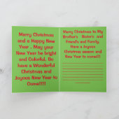 Snowy Christmas Tree Wenskaart!! Feestdagen Kaart (Binnen)