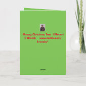 Snowy Christmas Tree Wenskaart!! Feestdagen Kaart (Achterkant)