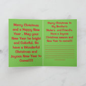 Snowy Christmas Tree Wenskaart!! Feestdagen Kaart (Binnen)