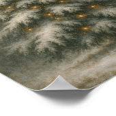 Snowy Christmas Tree  | Winter Home Decor Poster (Hoek)