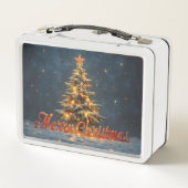 Snowy Christmas Tree with Warm Lights (Achterkant)