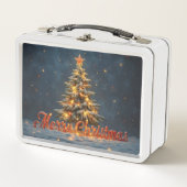 Snowy Christmas Tree with Warm Lights (Voorkant)