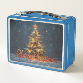 Snowy Christmas Tree with Warm Lights (Achterkant)