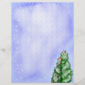 Snowy Christmas Trees Briefhoofd (Voorkant)