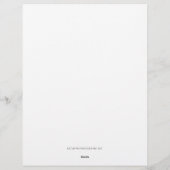 Snowy Christmas Trees Briefhoofd (Achterkant)