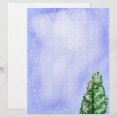 Snowy Christmas Trees Briefhoofd (Voorkant / Achterkant)