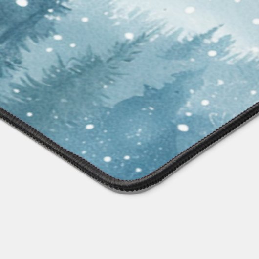 Snowy Christmas Trees Bureaumat (Hoek)