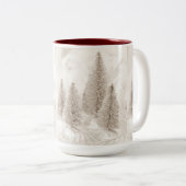 SNOWY CHRISTMAS TREES CHRISTMAS MOK (Voorkant rechts)