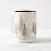 SNOWY CHRISTMAS TREES CHRISTMAS MOK (Voorkant links)