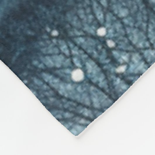 Snowy Christmas Trees  Fleece Deken (Hoek)