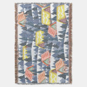 Snowy Christmas Village Pattern Deken (Voorkant Verticaal)