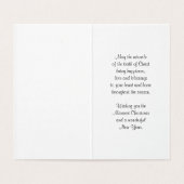 Snowy Church - Kerstzegeningen Kaart (Binnenkant ongevouwen)