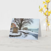 Snowy Cole's Hill Plymouth MA Kaart (Gele Bloem)