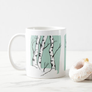 Snowy Colorado Aspen Tree 11oz keramische Mok