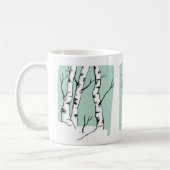 Snowy Colorado Aspen Tree 11oz keramische Mok (Links)