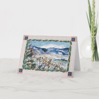 Snowy Colorado Christmas Wenskaart Feestdagen Kaart