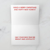 Snowy Corn Stubble Field Christmas KAART (Binnen)