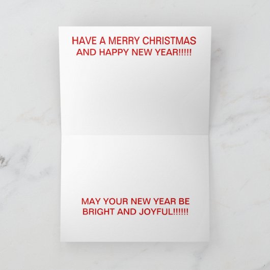 Snowy Corn Stubble Field Christmas KAART (Binnen)