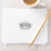 Snowy Cottage Glow Scene Etiket (Insitu)