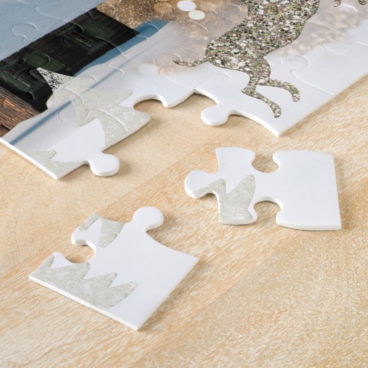Snowy Cottage Holiday Legpuzzel (Zijkant)